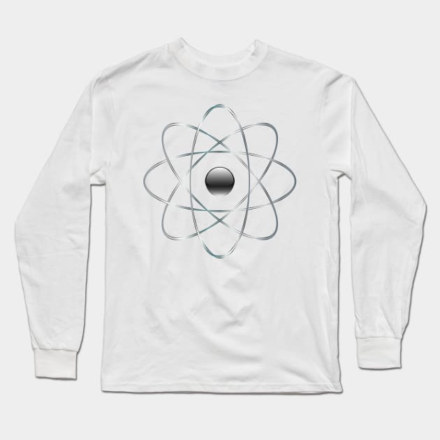 Minimal Atom Design Long Sleeve T-Shirt by hldesign